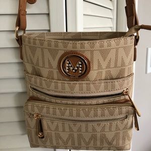 MKF beige crossbody bag